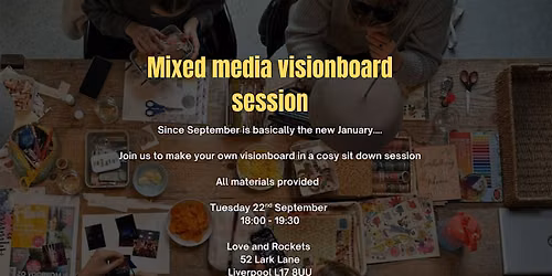 Mixed Media Visionboard session
