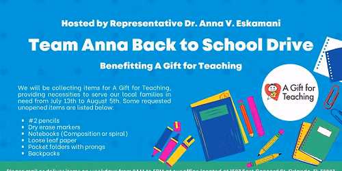 Team Anna Back to School Drive with A Gift for Teaching