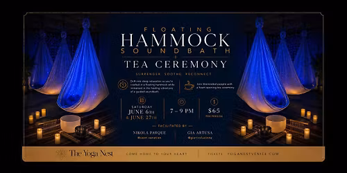 Floating Hammock Soundbath + Tea Ceremony