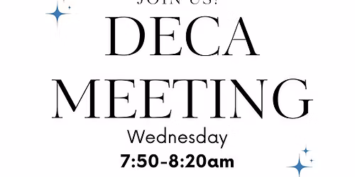 11\/5 DECA Meeting
