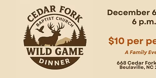 CFBC Wild Game Dinner
