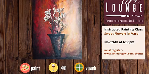 Paint & Sip night, Sweet Flowers