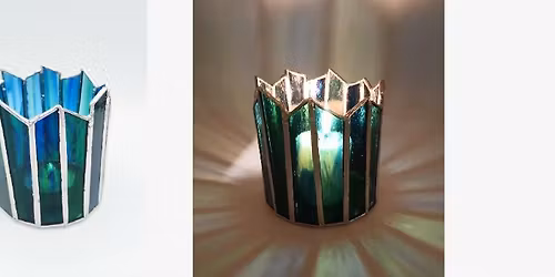 Stained Glass Candle Holder - December 20