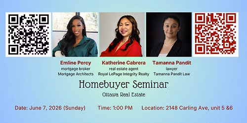 Homebuyer Seminar: Ottawa Real Estate for Self-Employed Buyers, Newcomers,