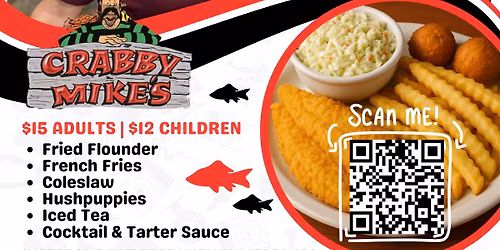 Fish Fry Fundraiser \ud83d\udc1f at Crabby Mike's 