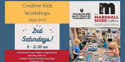 Creative Kids Workshops, Ages 9-12