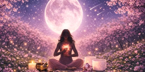 Pink Full Moon Mediation with Sound Bath.