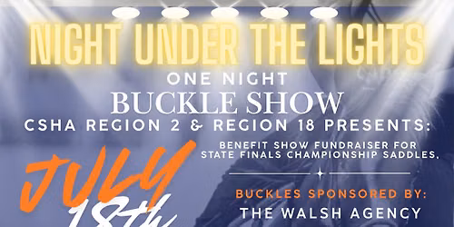 One Night Under The Lights- Gymkhana Buckle Show