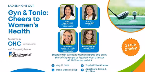 Gyn & Tonic: Cheers to Women\u2019s Health