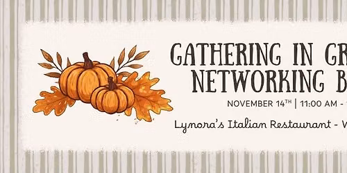 Gathering in Gratitude Networking Brunch