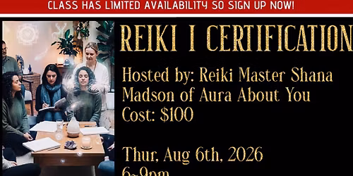Reiki I Certification 
