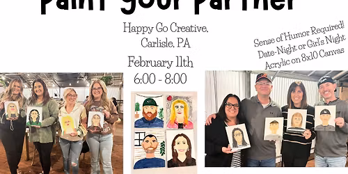 Paint Your Partner Acrylic Date Night or Girls Night Workshop