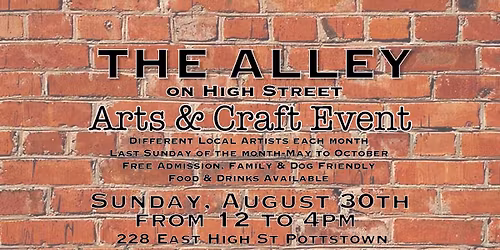 The Alley Arts & Craft August Event