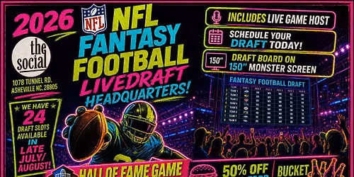FANTASY FOOTBALL LIVE DRAFT EXPERIENCE AT THE SOCIAL