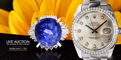 Live\/In-Person Auction \u2013 Fine Jewellery & Swiss Watches \u2013 Sunday June 7th, 2026 1pm