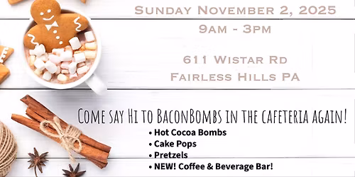 CONWELL EGAN CRAFT FAIR w\/Bacon Bombs Cocoa