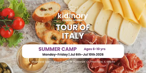 Tour of Italy In-Person Camp (Ages 6-10)