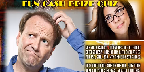 Fun Cash Quiz Night @ Anderby Village Hall