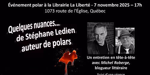 Quelques nuances... de St\u00e9phane Ledien, auteur de polars