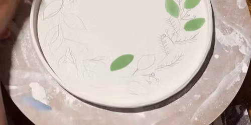 Paint   Sip.   Glaze  Christmas Platter 