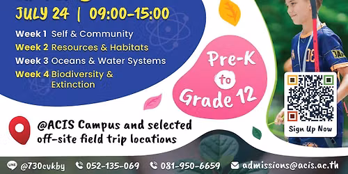 ACIS Summer Camp "Sustain 360" - Week 1 — 227 Moo 2 Chiang Mai-Lampang Super Highway, Tambol Nong-Pheung, Amphur Sarapee, Chiang Mai, Thailand, Chiang Mai 50140