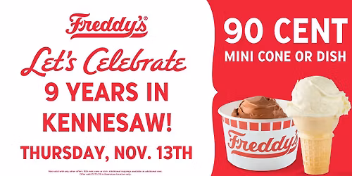 Freddy's Kennesaw 9th Anniversary