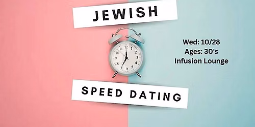 30's Jewish Speed Dating: Appetizers Included!