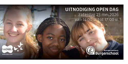 Ontdek de Burgerschool tijdens de Open dag! \u2022 zaterdag 23 mei 2026