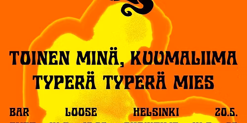 TYPER\u00c4 TYPER\u00c4 MIES EP-julkkarit @ Bar Loose