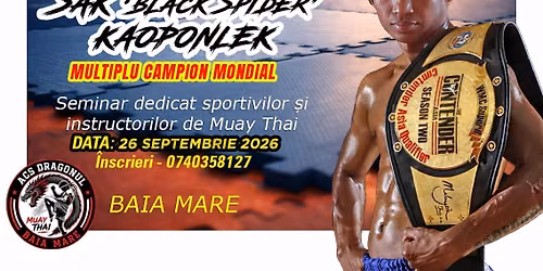 Muay Thai Seminar 2026 - SAK 'BLACK SPIDER' KAOPONLEK
