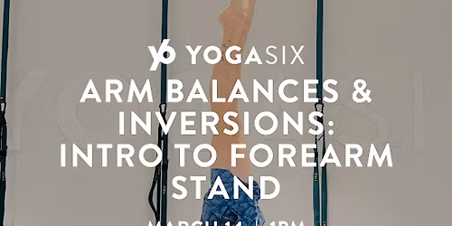 Arm Balances & Inversions: Intro to Forearm Stand
