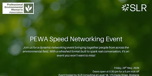 PEWA Speed Networking Event