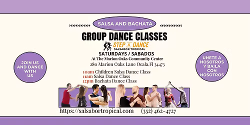 Salsa and Bachata Dance Classes Saturdays Sabados