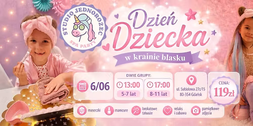 Dzie\u0144 Dziecka w studio Jednoro\u017cec Gda\u0144sk \ud83c\udfa8\ud83c\udf88