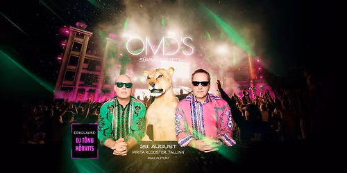 OMD (Orchestral Manoeuvres in the Dark) + DJ T\u00f5nu K\u00f5rvits | Pirita Klooster | 29.08.2026