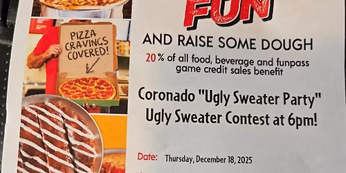 Peter Piper Pizza "Ugly Sweater "party 