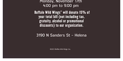 Buffalo Wild Wings Fundraiser Night
