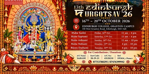 Edinburgh Durgotsav 2026