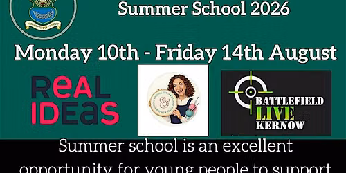 DHSB Summer School  Monday 10th - Friday 14th August 2026