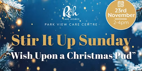 Park View Care Centre Stir It Up Sunday