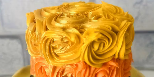 Luster Buttercream Rosette Cake Decorating Class