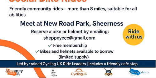 Sheerness medium\/hard social bike ride