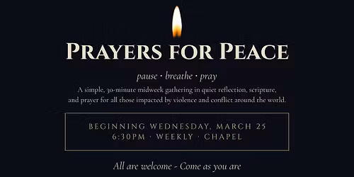 Prayers For Peace