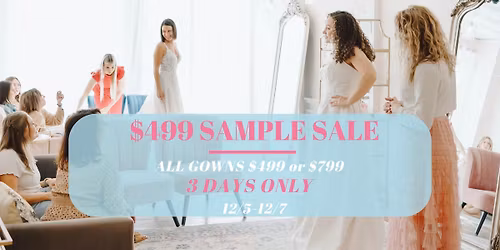 $499 December Sample Sale