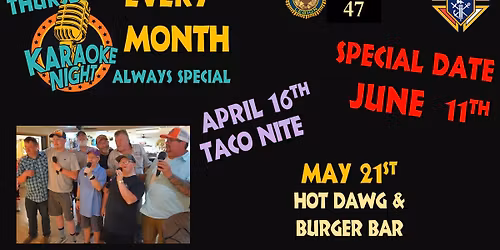 Special Karaoke Pot Luck