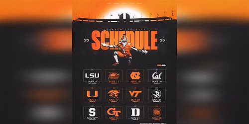 Watch Party: Clemson v. FSU October 31st