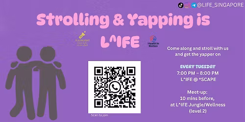 Walk & Yap Tuesdays \u200d\u2640\ufe0f (aka therapy but free)