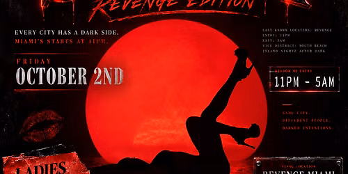 Sin City:Revenge Edition @ Revenge Miami (18+)