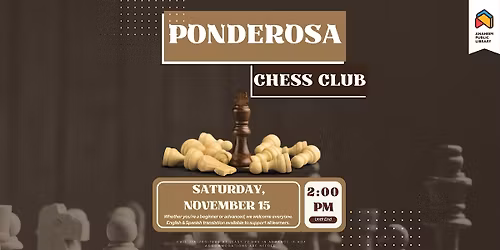 Chess Club at Ponderosa Joint-Use Branch