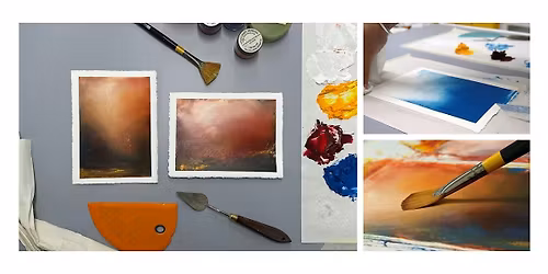 Atmospheric Landscapes Using Oils and Cold Wax with Paula Dunn